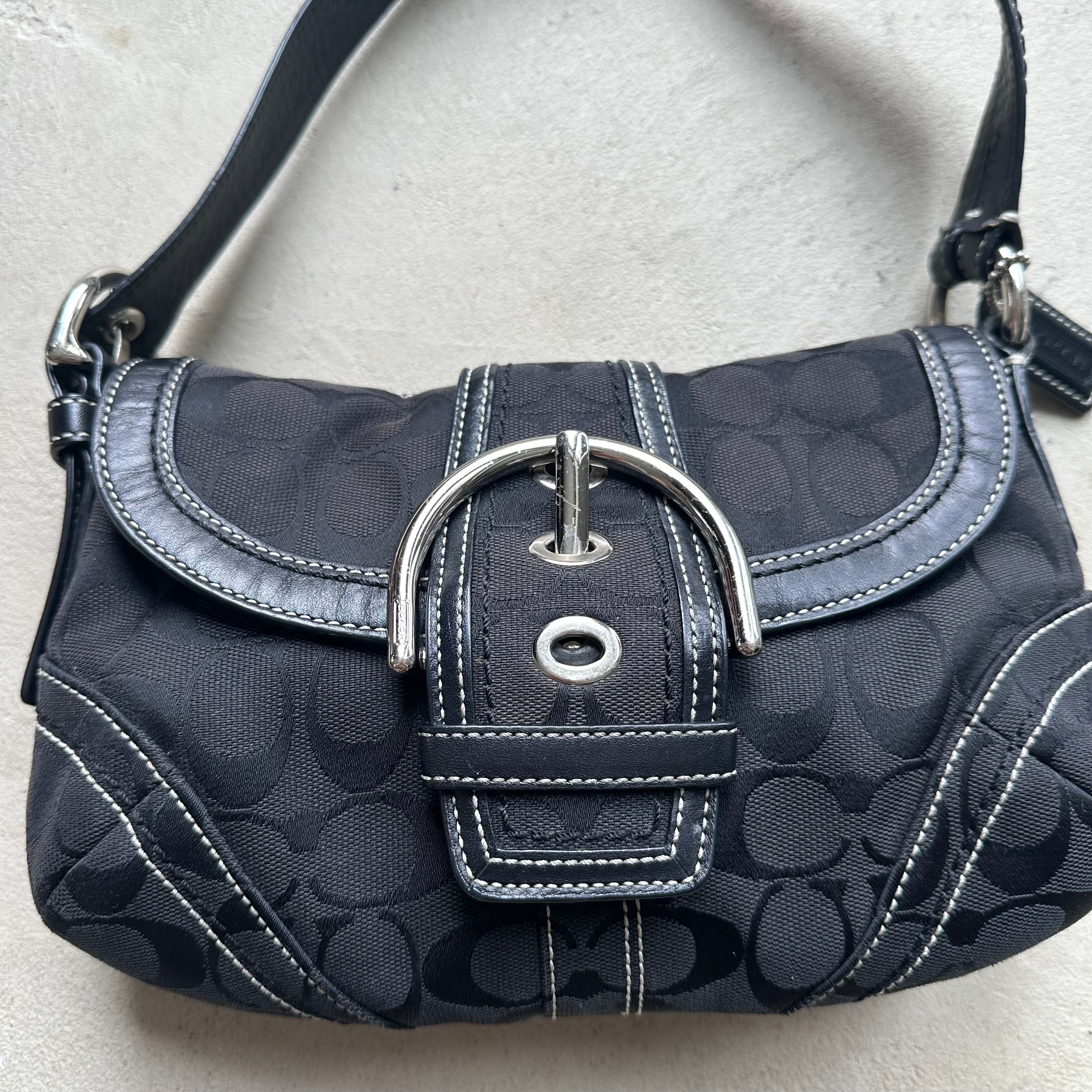 vintage y2k coach black mini soho shoulder bag 29