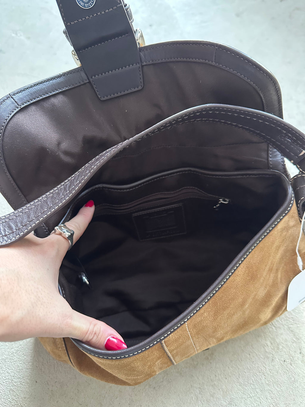 vintage y2k coach tan suede soho shoulder bag 2