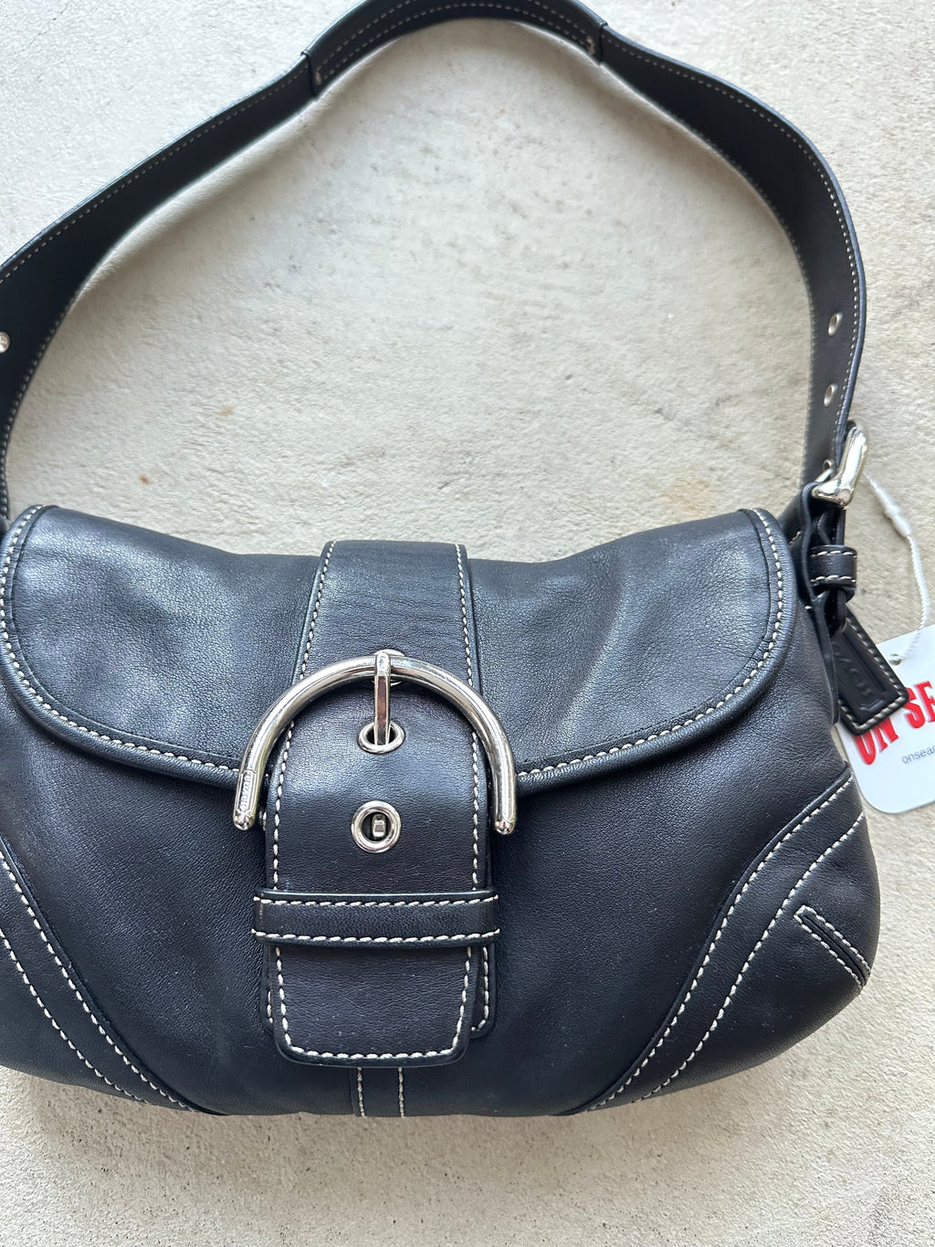 vintage y2k coach black mini soho