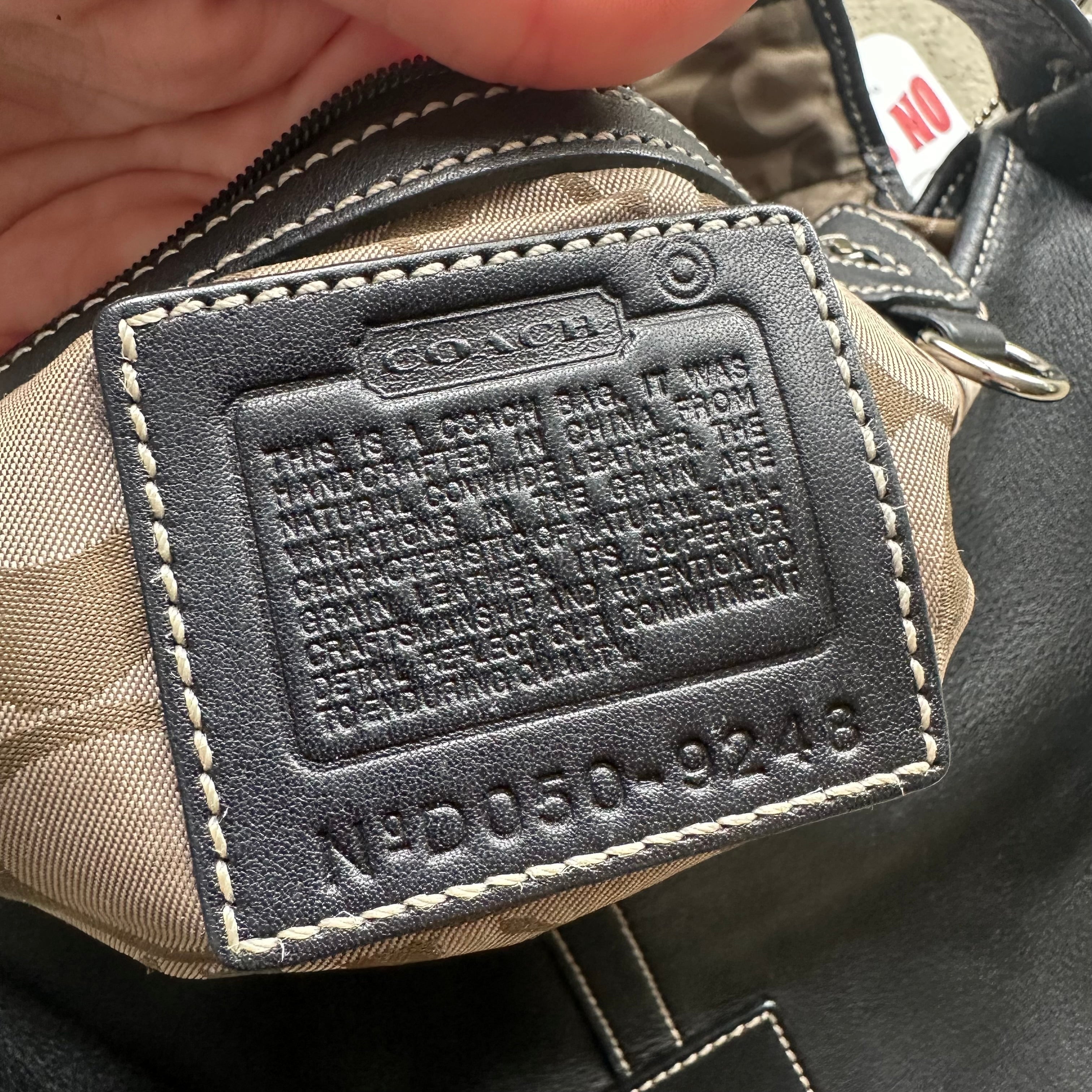 vintage y2k coach black leather soho shoulder bag 26