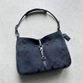 vintage y2k coach black canvas shoulder bag 1
