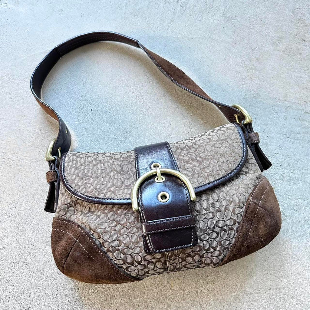vintage y2k coach brown mini soho shoulder bag 32