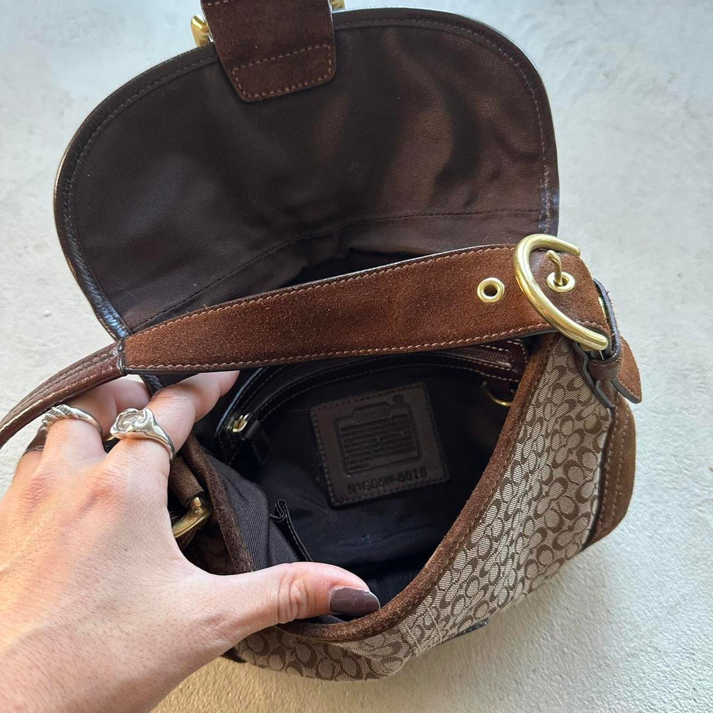 vintage y2k coach brown mini soho shoulder bag 32