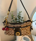black and tan coach vintage bag