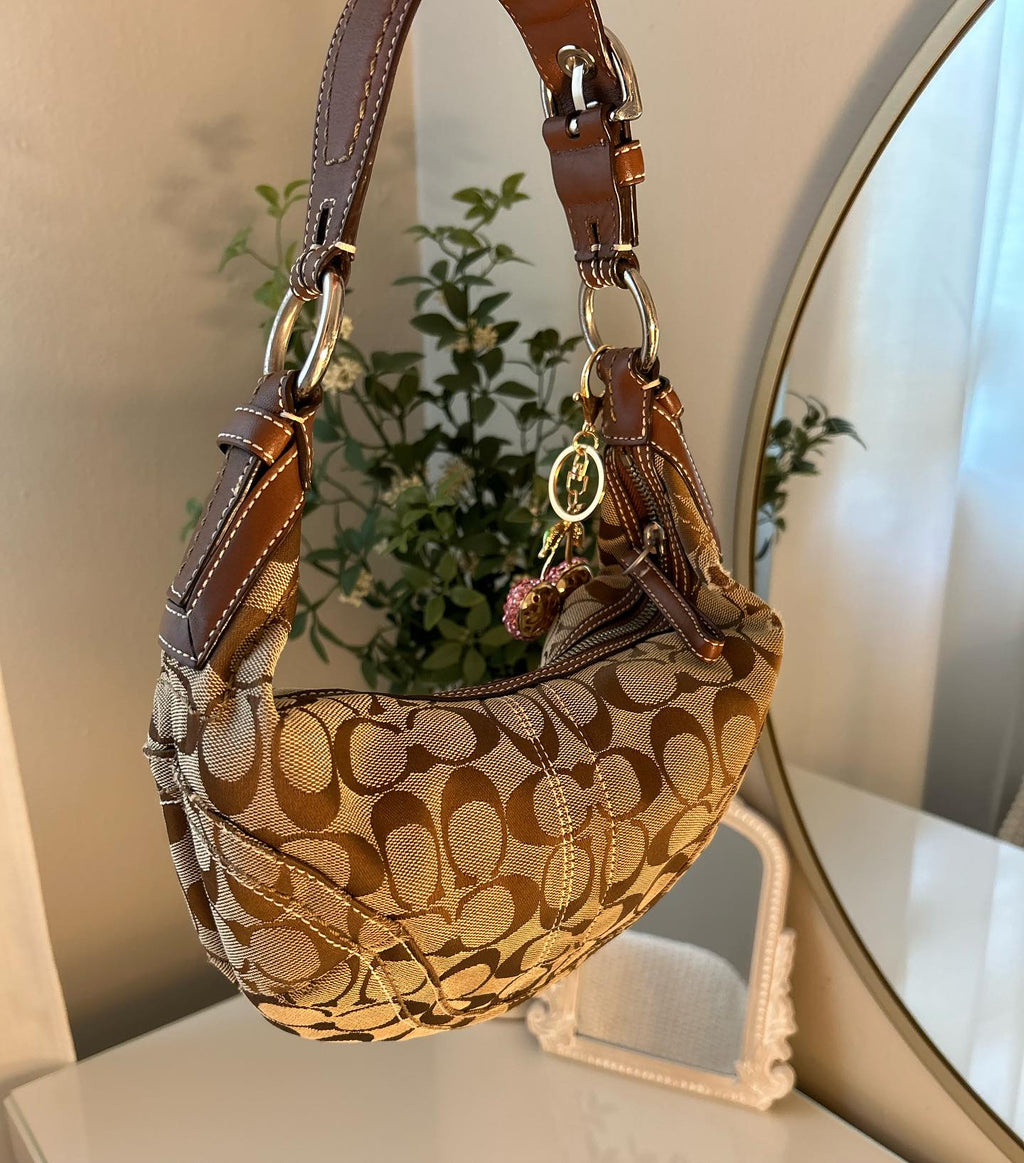 brown vintage coach bag 4