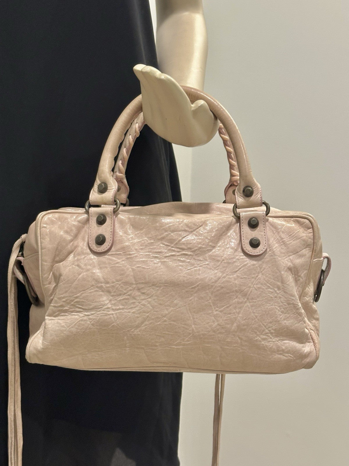Balenciaga Twiggy City Bag – Nude/Blush – Full Set – Made in Italy
