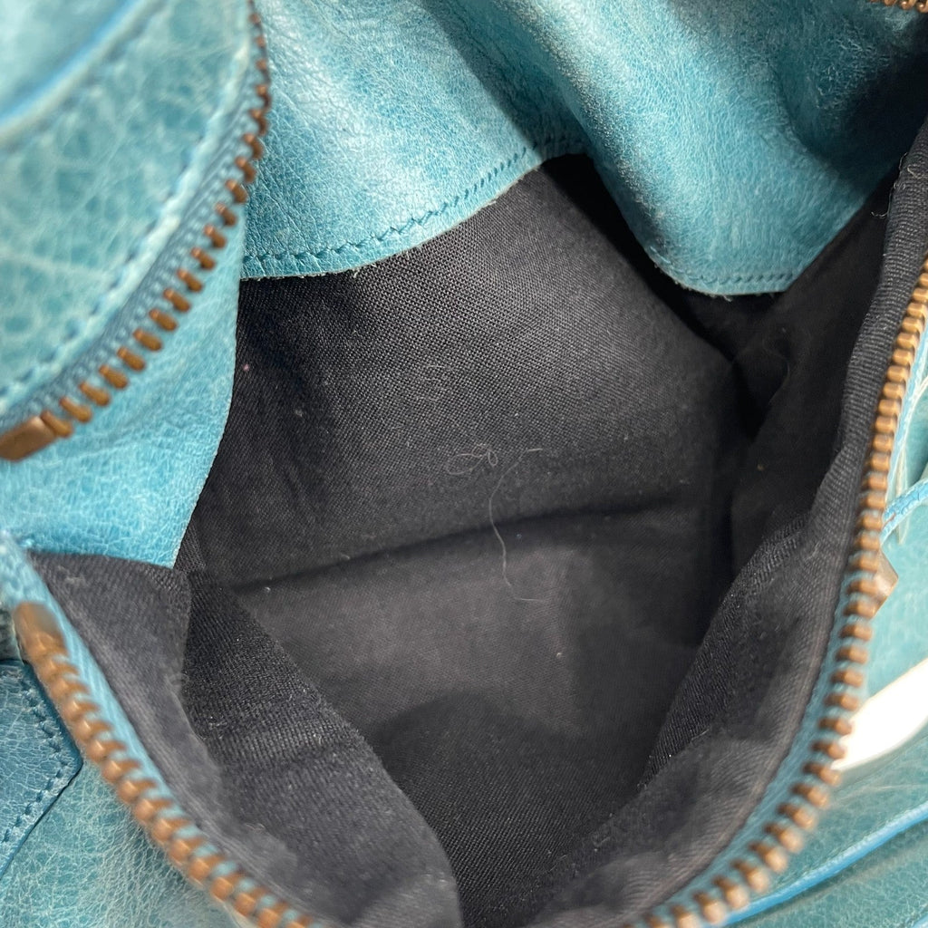 BALENCIAGA The twiggy bag Handbag Light Blue Leather 128523 Editors Bag Y2K Auth