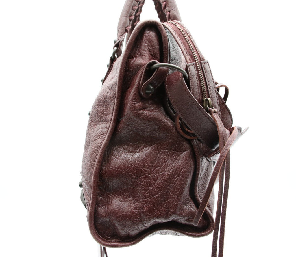 Balenciaga  Le City Medium Tote Bag - Dark Burgundy