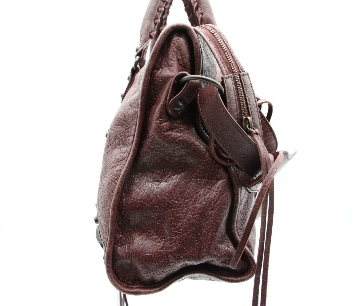 Balenciaga  Le City Medium Tote Bag - Dark Burgundy