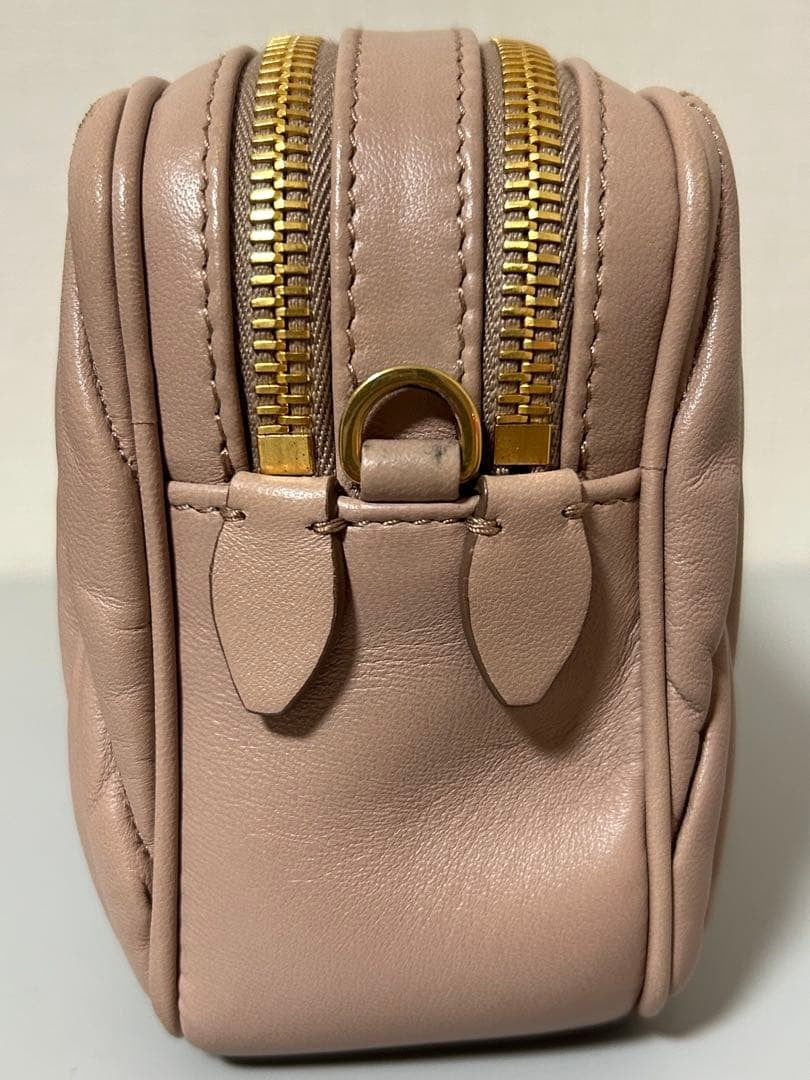 MIU MIU Matelass Leather Shoulder Bag Cameo Gift Present 0203b
