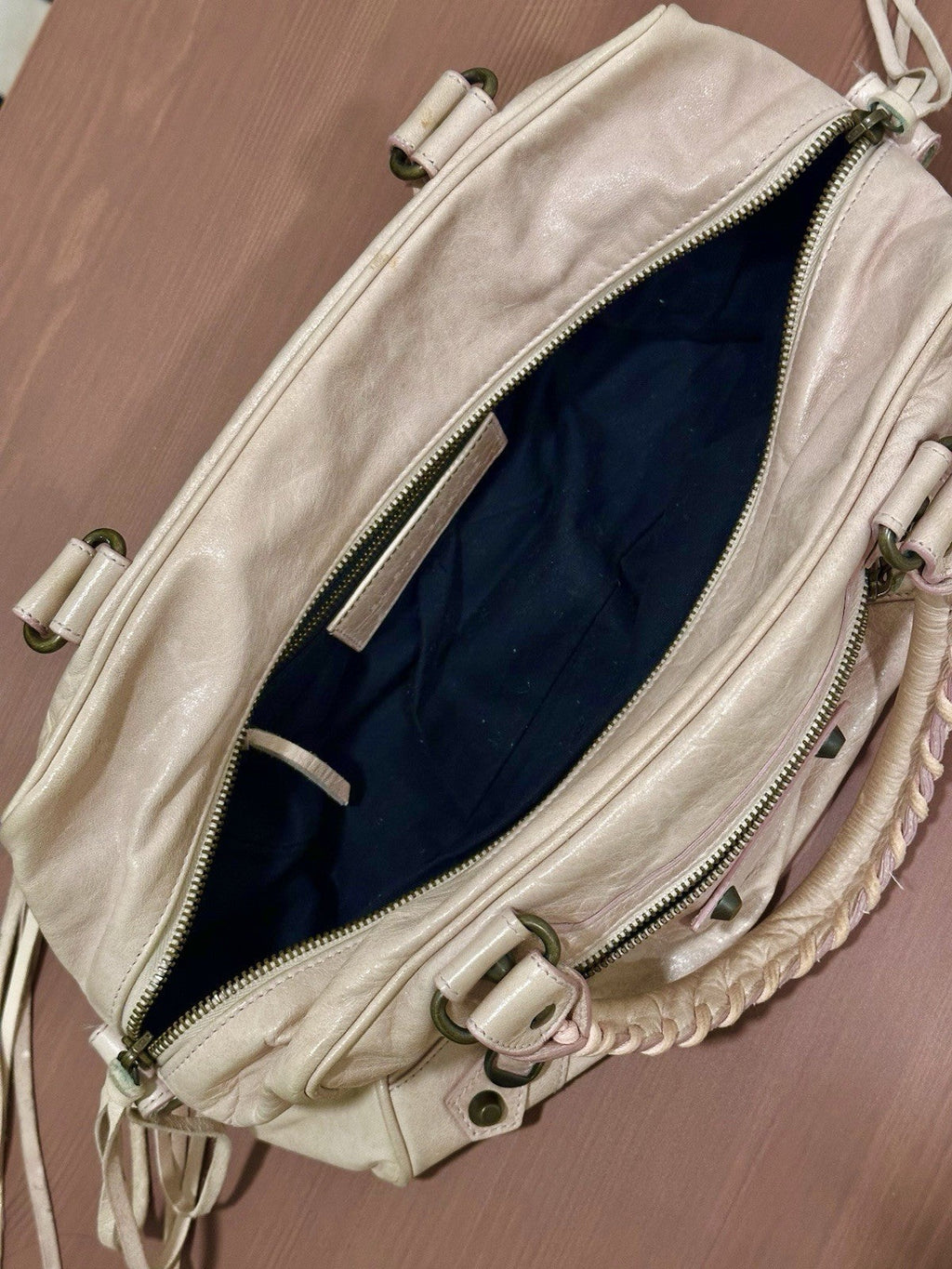 Balenciaga Twiggy City Bag – Nude/Blush – Full Set – Made in Italy
