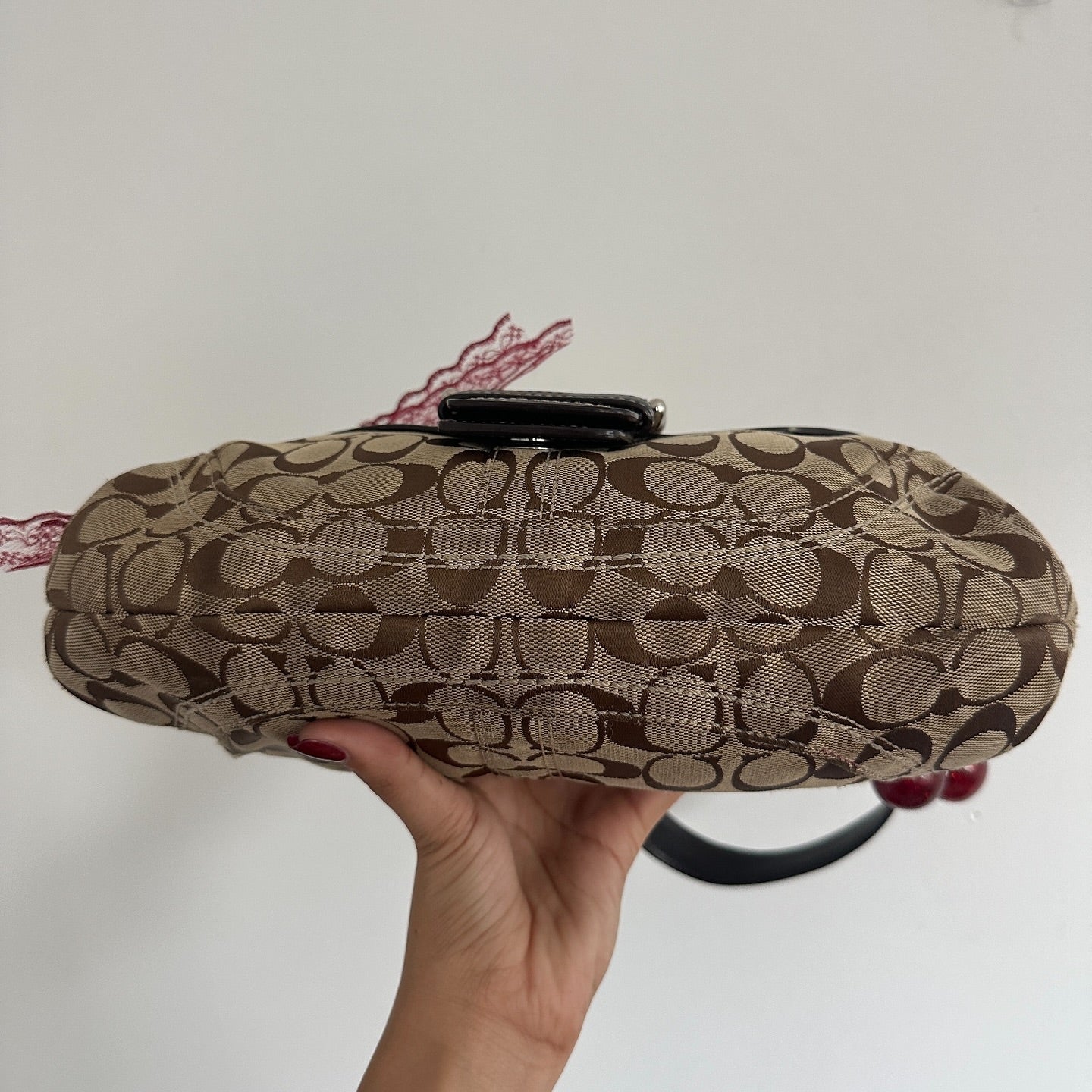 y2k coach brown monogram big soho bag 1