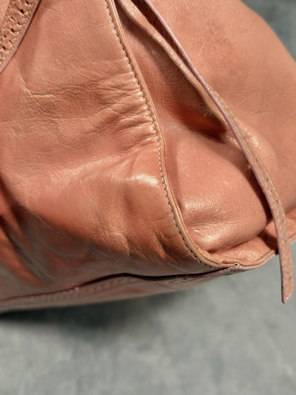 RARE Balenciaga City Bag Women`s Archive Y2K Avantgarde Pink Leather Medium Bag