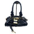 Chloe paddington mini hand bag black leather key padrock auth rare