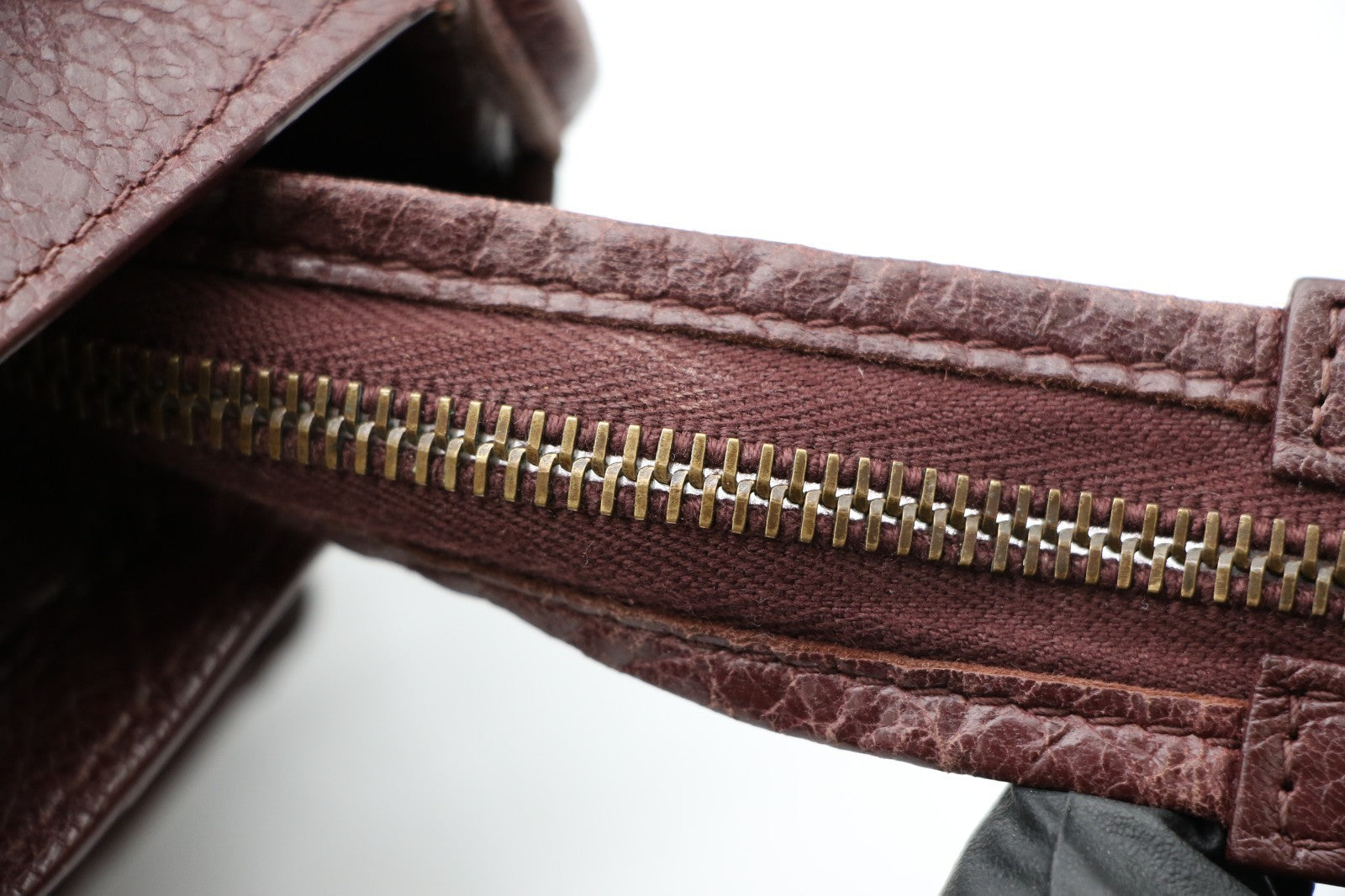 Balenciaga  Le City Medium Tote Bag - Dark Burgundy