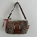 y2k coach tan monogram soho bag