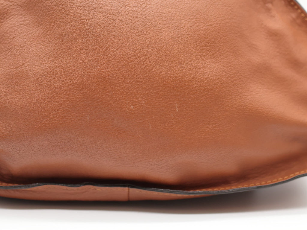 Chloe Marcie Hand Bag Brown Authentic