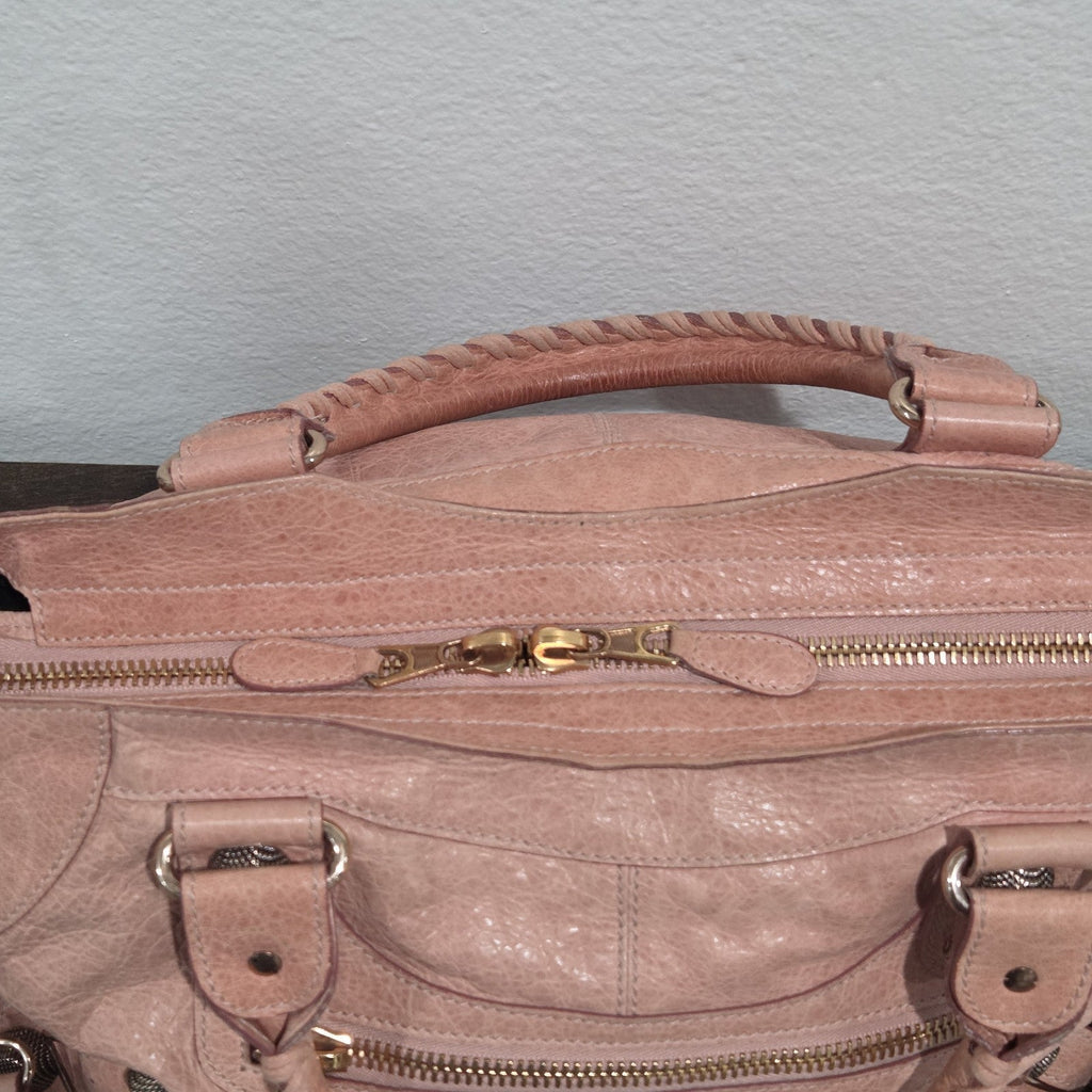 Balenciaga Leather Giant Hardware Part Time Bag with COA