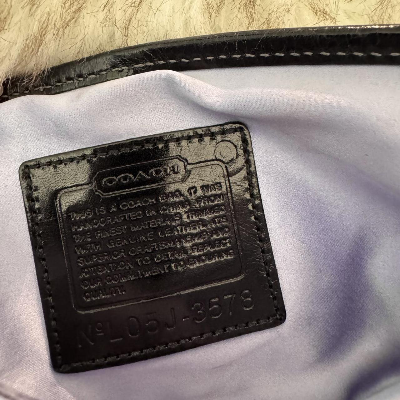 Vintage 2004 Coach rare Madison soho in black satin with Swarovski crystals!