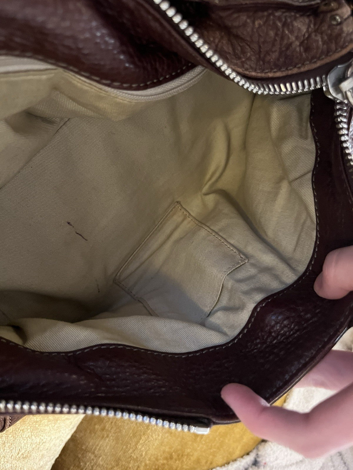 Chloe Paddington Leather Handbag Vintage Chocolate Brown