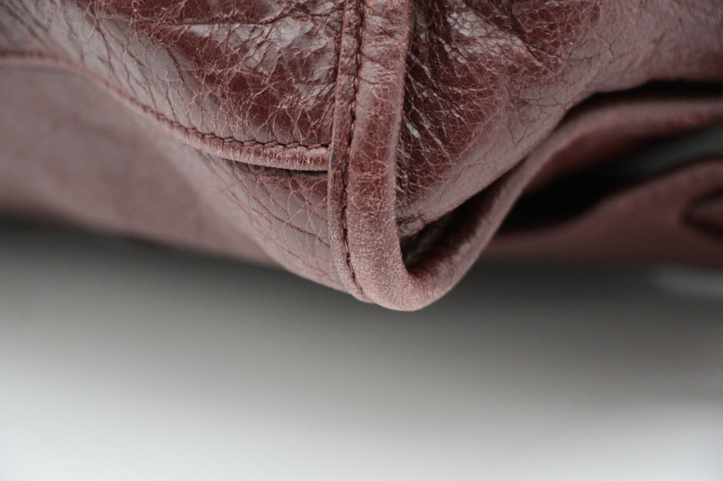 Balenciaga  Le City Medium Tote Bag - Dark Burgundy