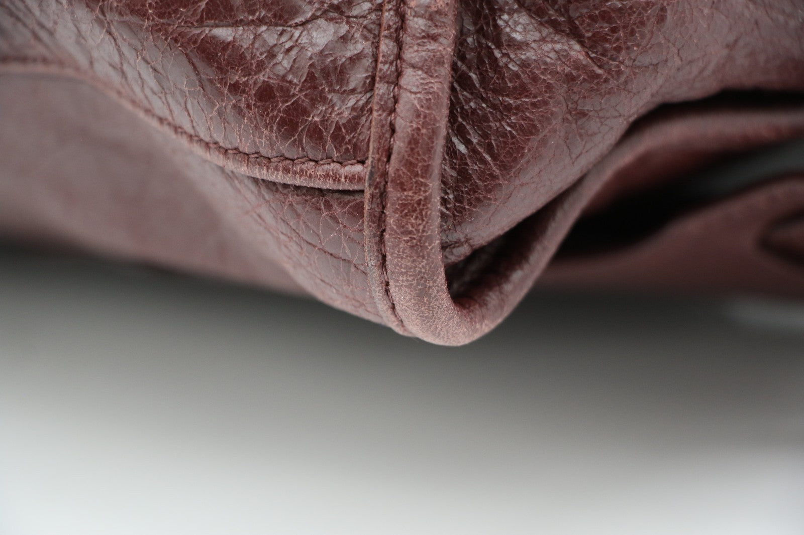Balenciaga  Le City Medium Tote Bag - Dark Burgundy