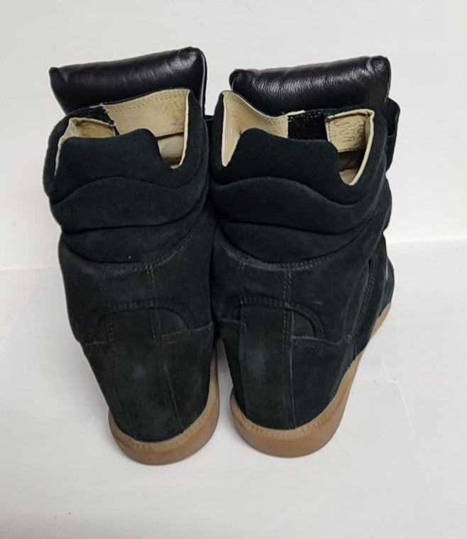 Isabel Marant Bekket Wedge Sneakers – Black-Ladies sz 40/ US sz 9