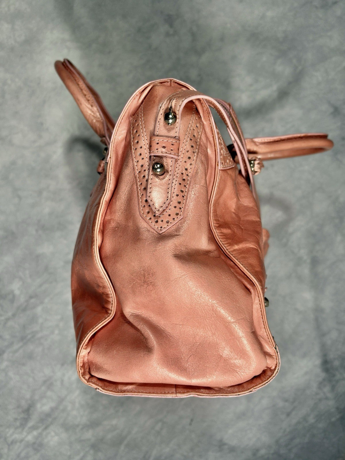 RARE Balenciaga City Bag Women`s Archive Y2K Avantgarde Pink Leather Medium Bag