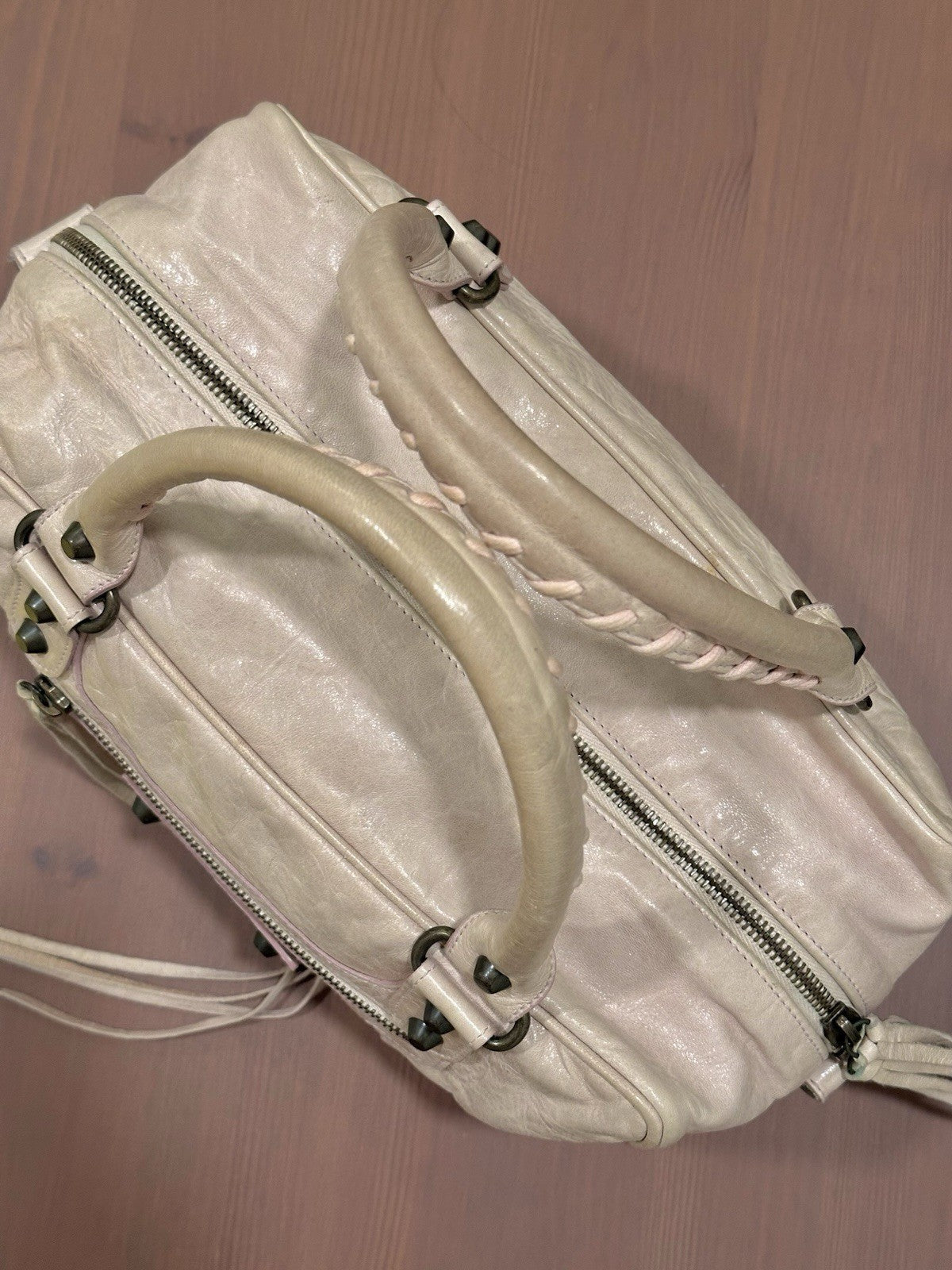 Balenciaga Twiggy City Bag – Nude/Blush – Full Set – Made in Italy