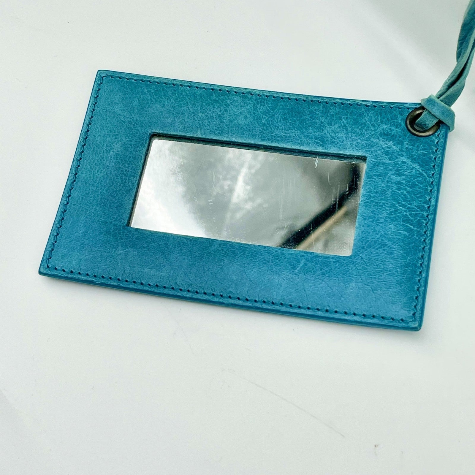 BALENCIAGA The twiggy bag Handbag Light Blue Leather 128523 Editors Bag Y2K Auth