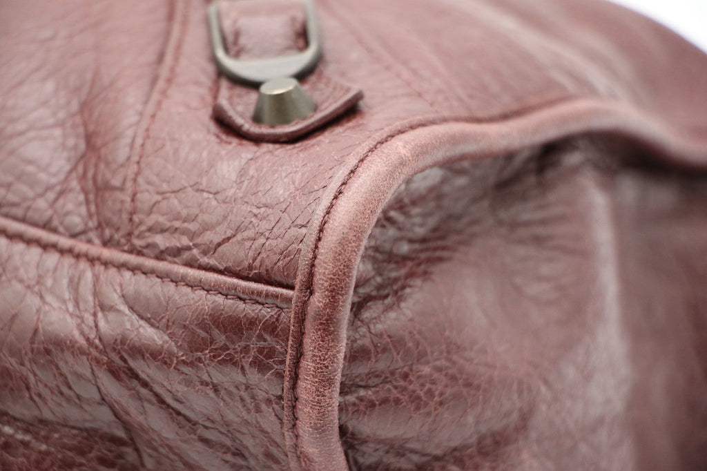 Balenciaga  Le City Medium Tote Bag - Dark Burgundy