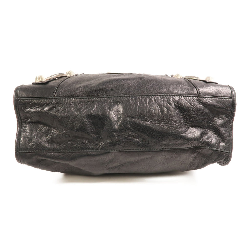 BALENCIAGA SHW City Bag 2 Way Shoulder Bag 173084 Calfskin Leather Black