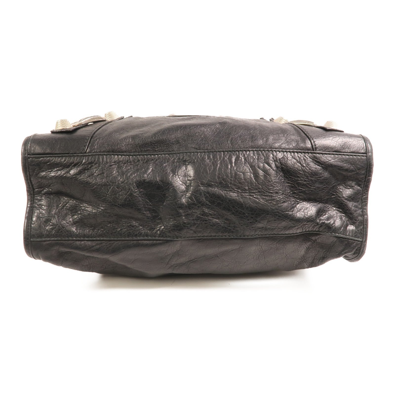 BALENCIAGA SHW City Bag 2 Way Shoulder Bag 173084 Calfskin Leather Black