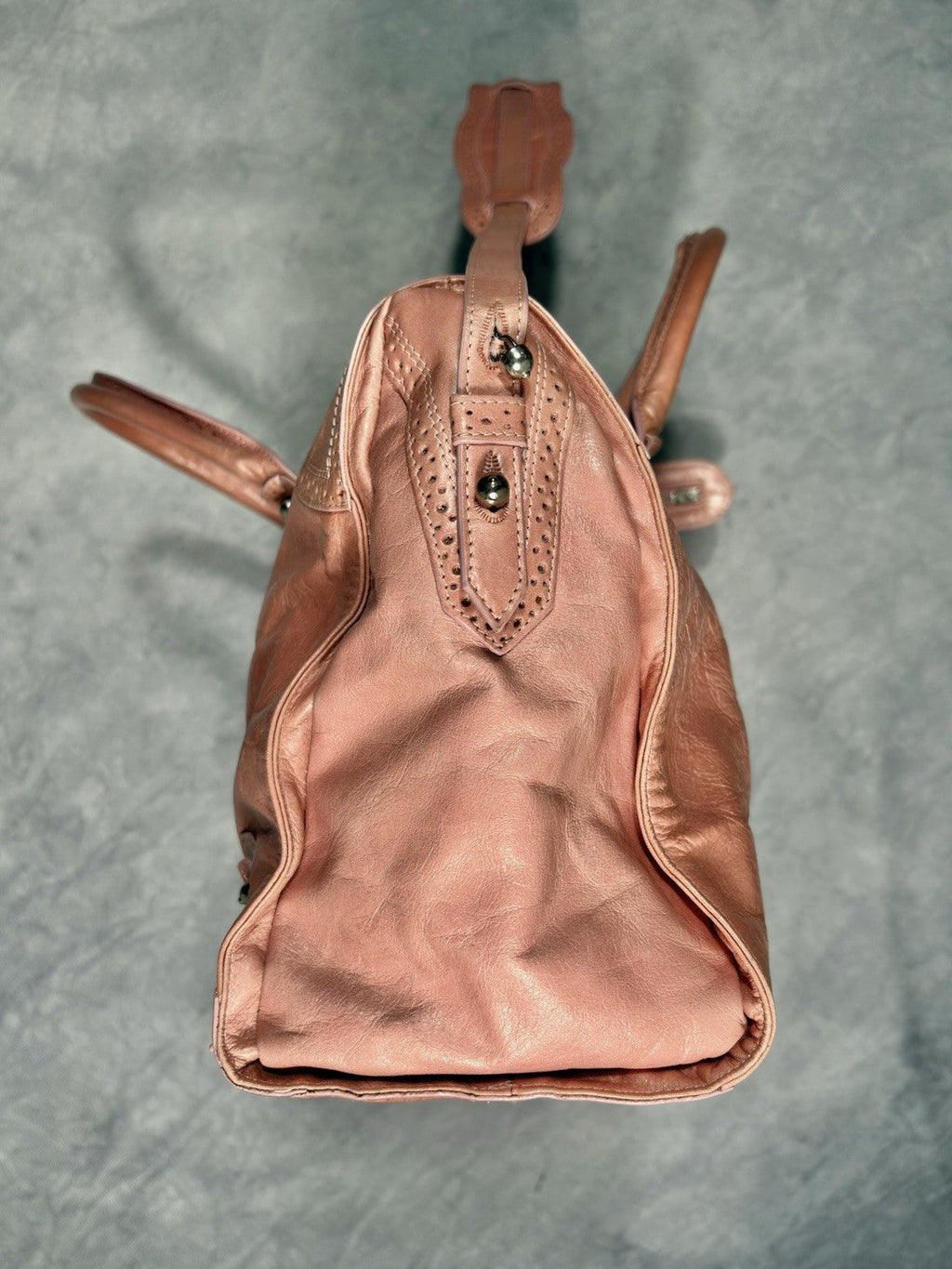 RARE Balenciaga City Bag Women`s Archive Y2K Avantgarde Pink Leather Medium Bag