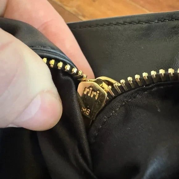 MIU MIU Calf Leather Gold Pyramid Studded Large Tote Bag Authentic Crossbody