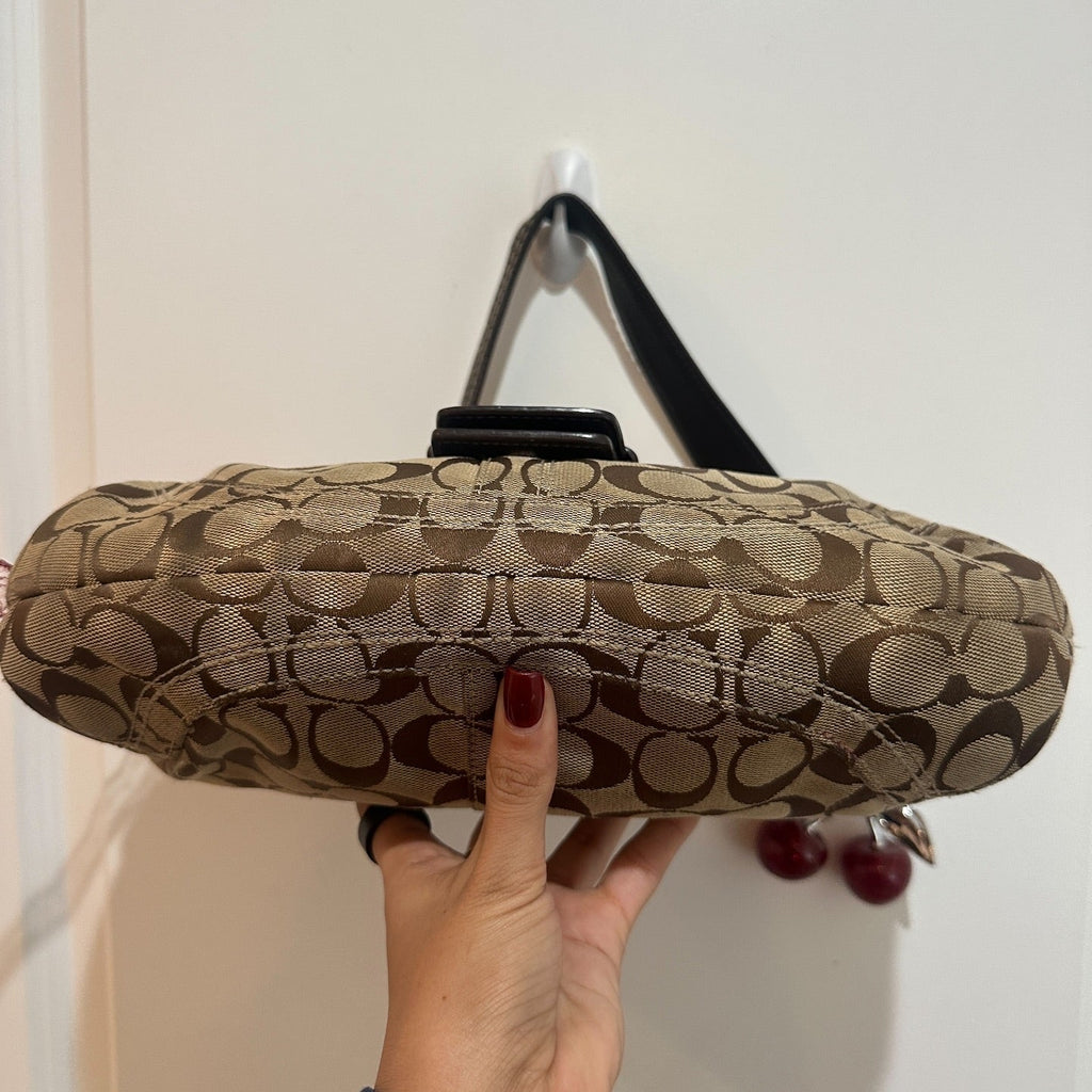y2k coach brown monogram big soho bag 1