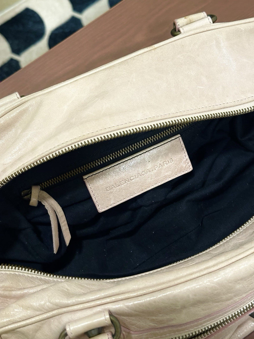 Balenciaga Twiggy City Bag – Nude/Blush – Full Set – Made in Italy