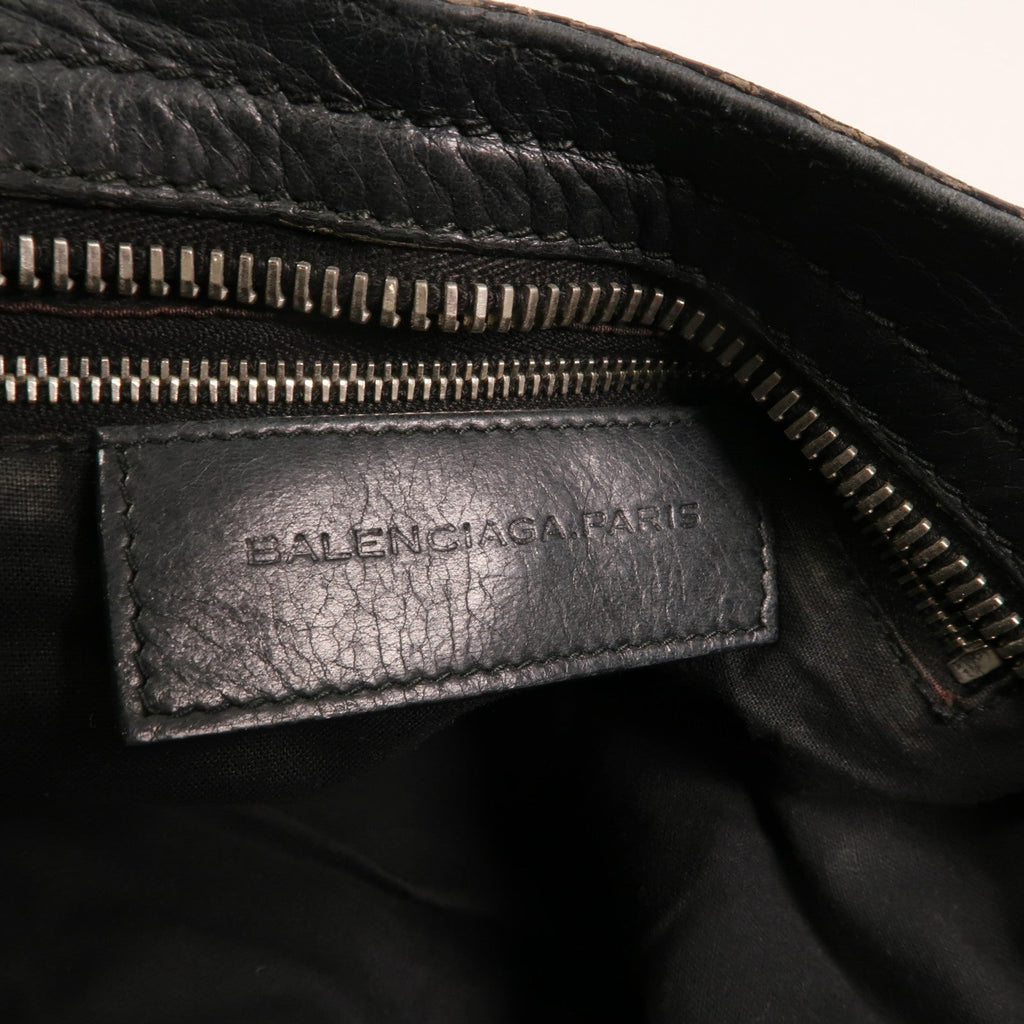 BALENCIAGA SHW City Bag 2 Way Shoulder Bag 173084 Calfskin Leather Black