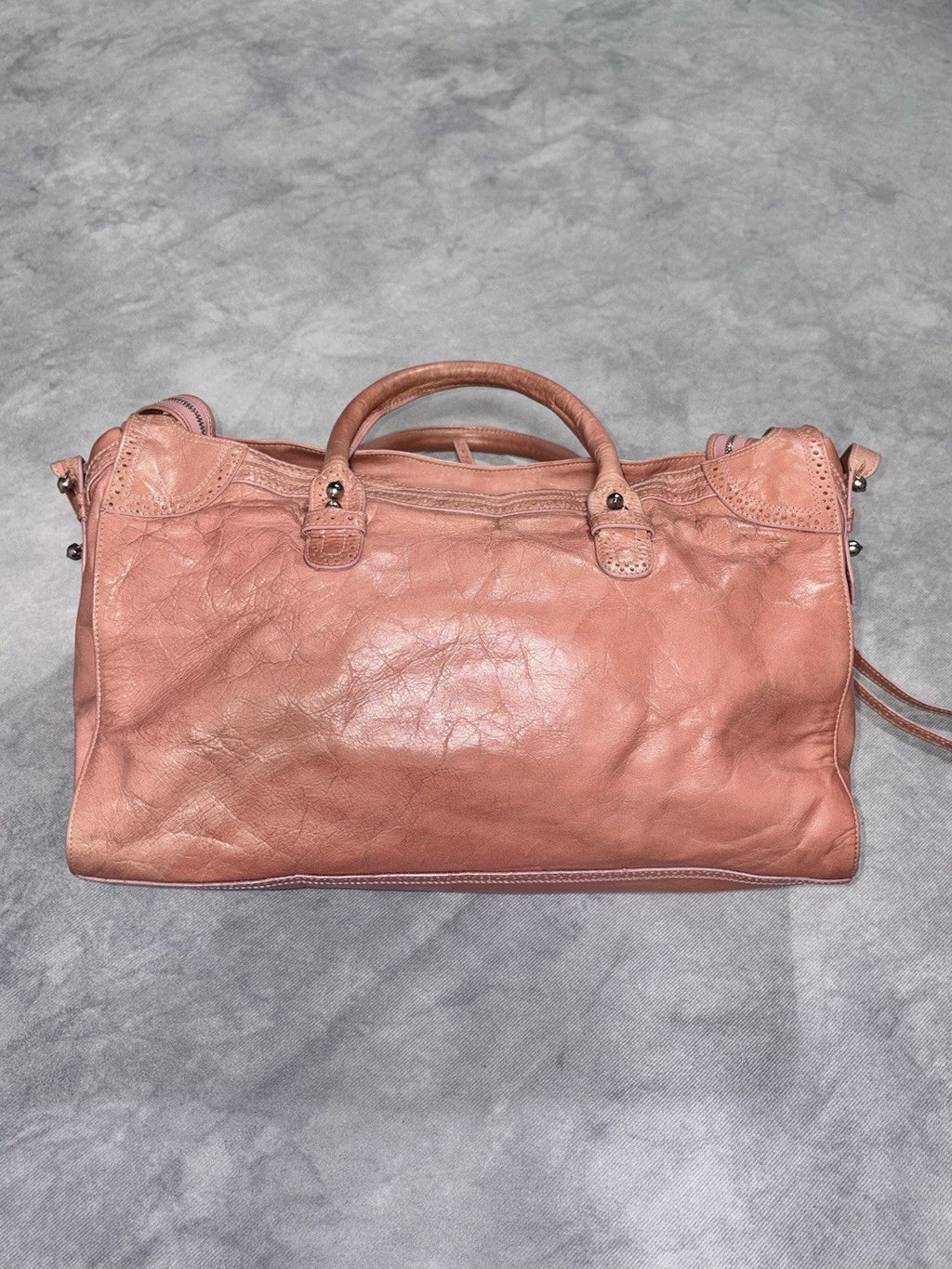RARE Balenciaga City Bag Women`s Archive Y2K Avantgarde Pink Leather Medium Bag