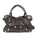 BALENCIAGA SHW City Bag 2 Way Shoulder Bag 173084 Calfskin Leather Black