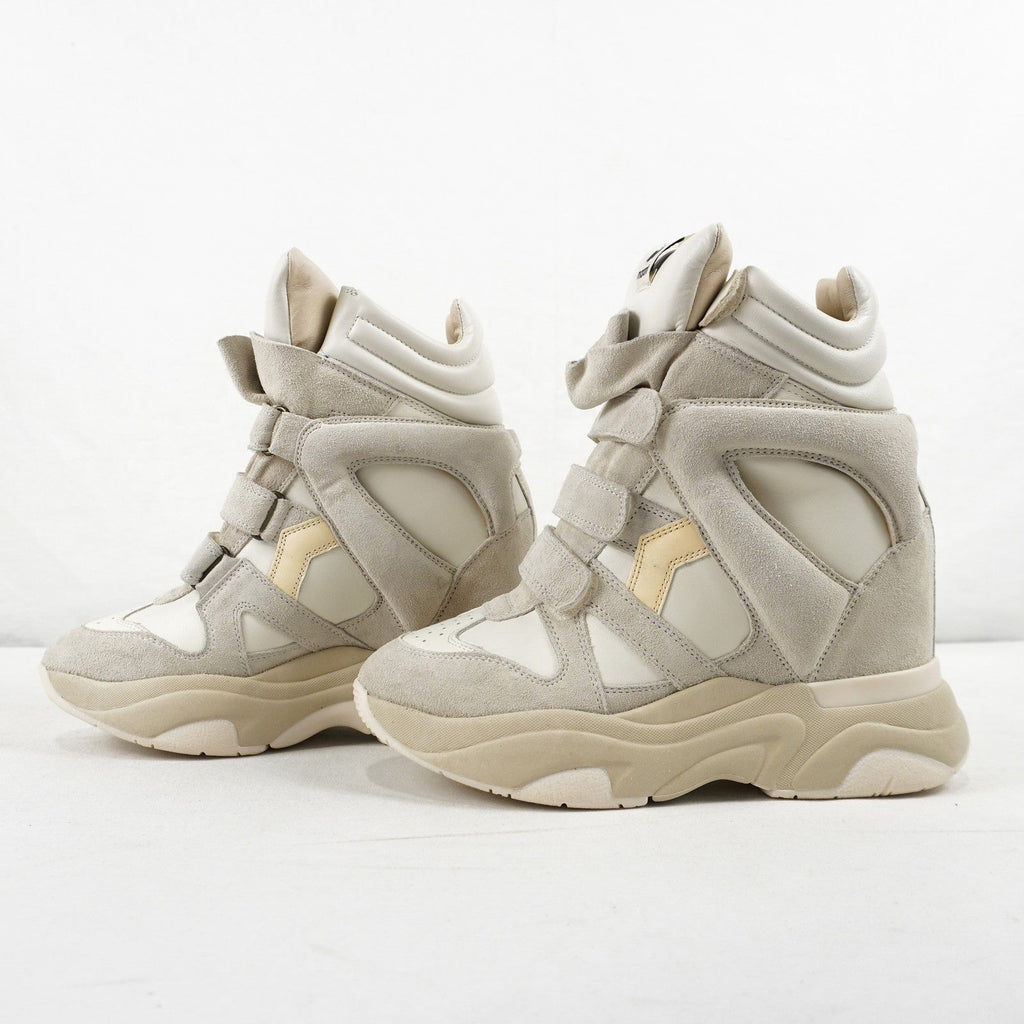 Isabel Marant Balskee High-Top Wedge Sneakers In White - Women's Size US 9/EU 39