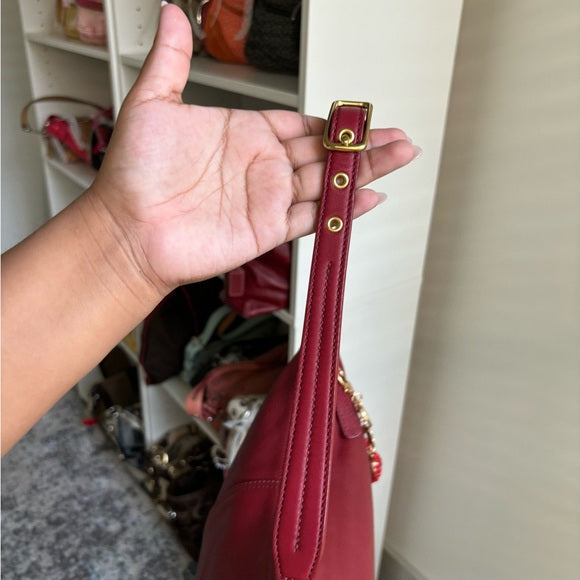 vintage coach demi legacy cherry red shoulder bag 🍒♥️